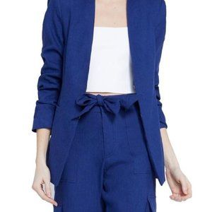 Brand New Alice Olivia Verla Slim Linen-blend Cargo Pants